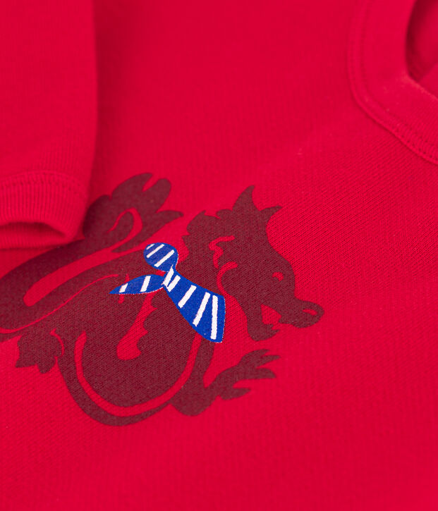 Babies' Fleece Jumpsuit red