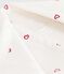 Babies' terry bath cape with embroidered hearts MARSHMALLOW white/CHARME pink