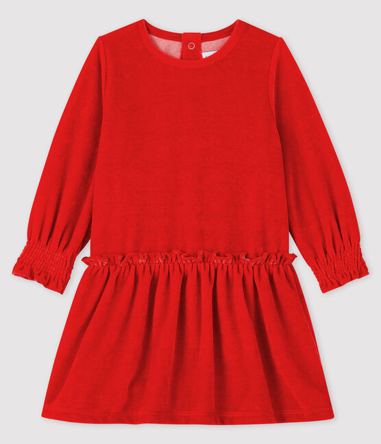 Baby girl's long-sleeved dress TERKUIT red