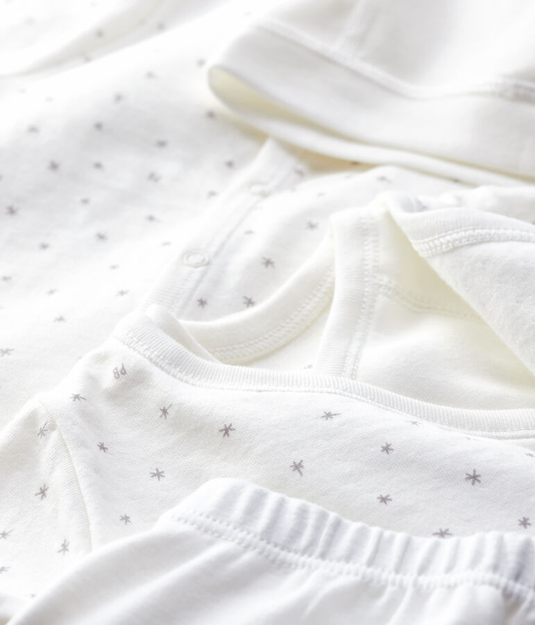 Organic Cotton Tube Knit Newborn Baby Kit multicolor