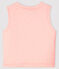 Baby Girls' Reversible Sleeveless Vest in Padded Rib Knit MINOIS pink/MARSHMALLOW white