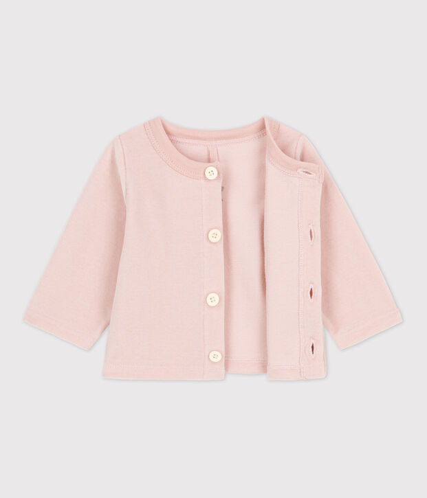 Cotton Velour Cardigan pink