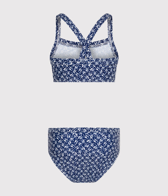 Girls' Two-Piece Printed Swimsuit INCOGNITO /MARSHMALLOW