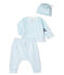 Babies' Ribbed Clothing - 3-Piece Set AMANDIER green/MARSHMALLOW white