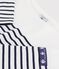 Children's cotton Breton top white/blue
