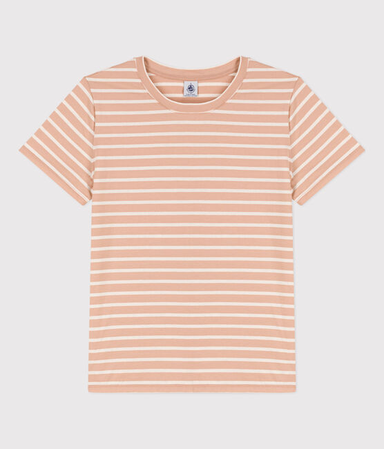 Women's Straight Round-Neck Cotton T-Shirt VINTAGE /AVALANCHE