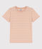 Women's Straight Round-Neck Cotton T-Shirt VINTAGE /AVALANCHE