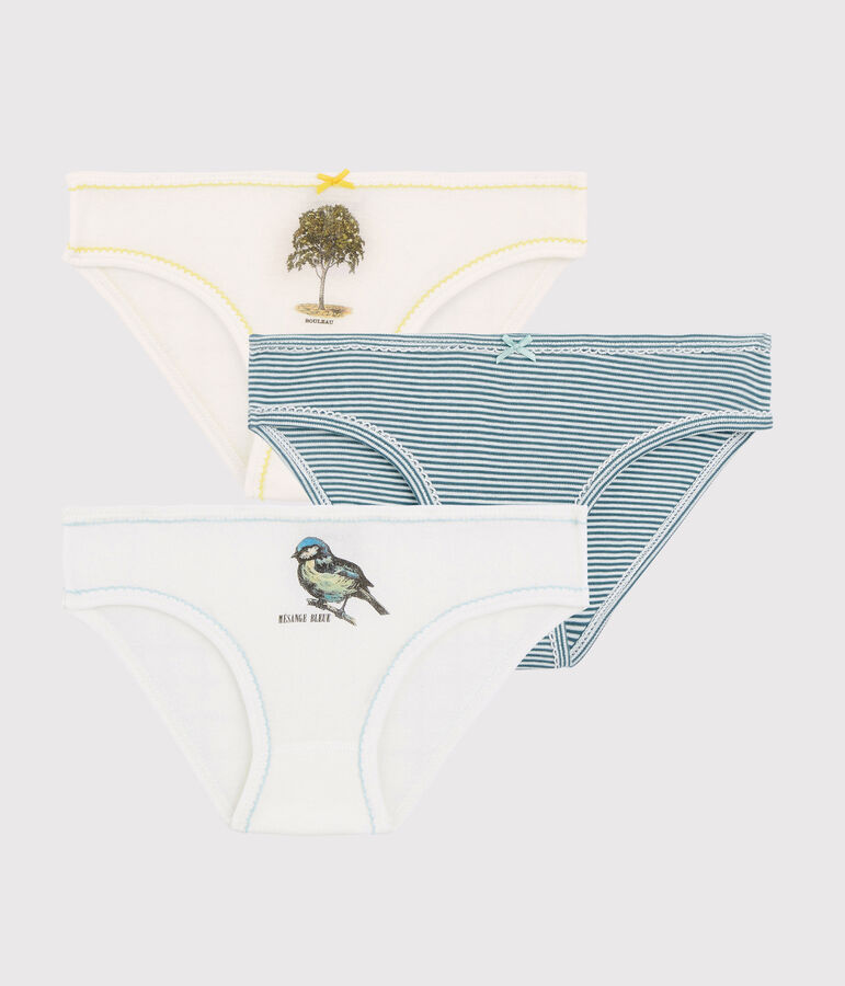 Petit Bateau x Deyrolle Girls' Briefs - 3-Piece Set variante 1