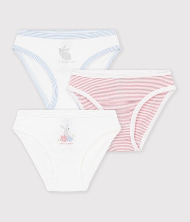 Lot de 3 culottes en coton multicolor