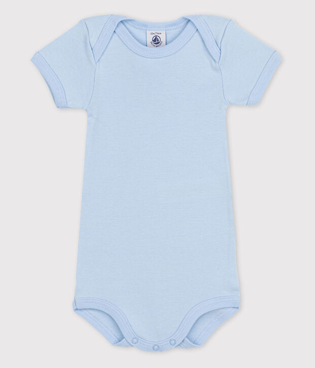 Baby Girls' Short-Sleeved Bodysuit blue