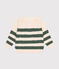 Children's Stripy Cotton Aran Pullover AVALANCHE /CROCO