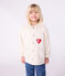 Children's plain denim jacket MILK Ecru