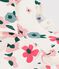 Babies' long sleeved floral-print cotton dress Ecru/multicolor