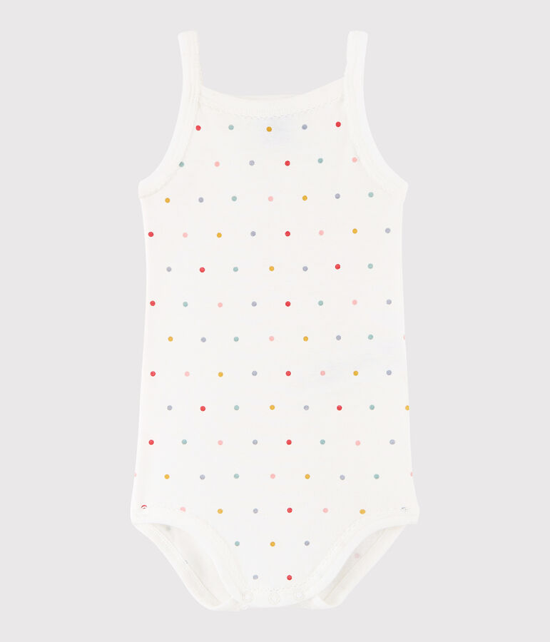 Baby Girls' Strappy Bodysuit MARSHMALLOW white/MULTICO white