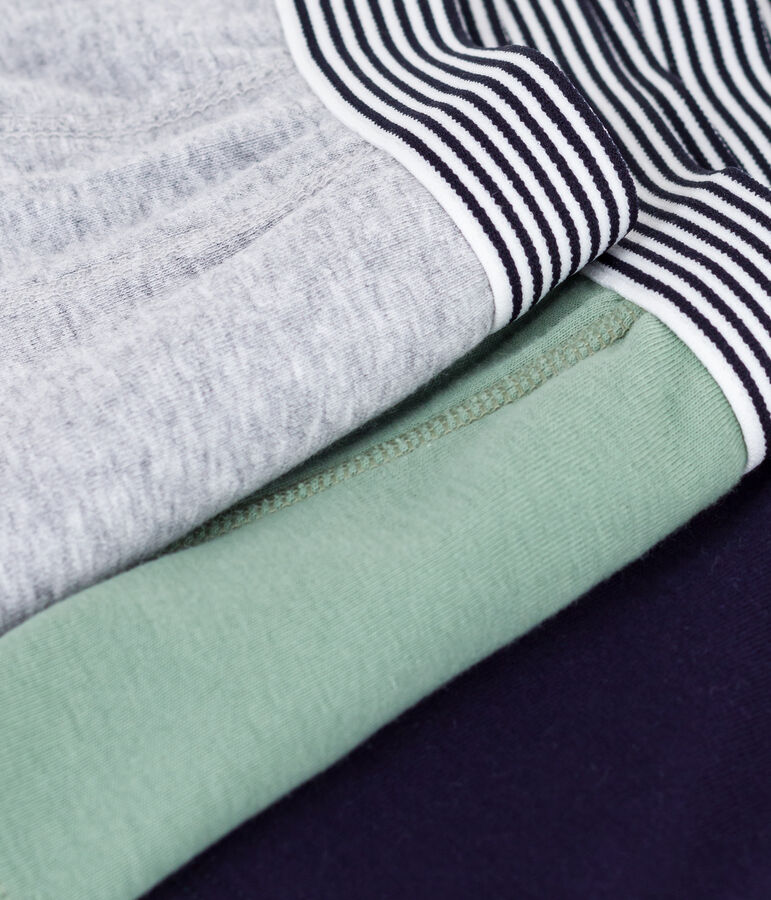 Pack of children's plain cotton boxers multicolor