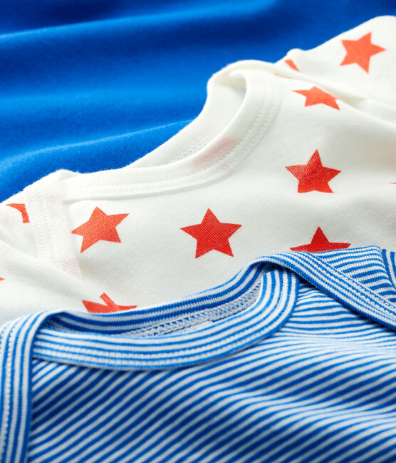 Babies' Starry Short-Sleeved Organic Cotton Bodysuits - 3-Pack variante 1