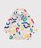 Babies' Anti-UV Recycled Polyester Windbreaker MARSHMALLOW white/MULTICO white