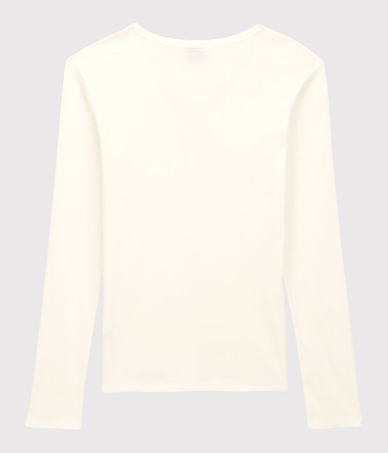 Women's Iconic Cocotte Stitch Cotton T-Shirt ECUME white