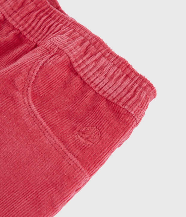 Girls' Velvet Trousers pink