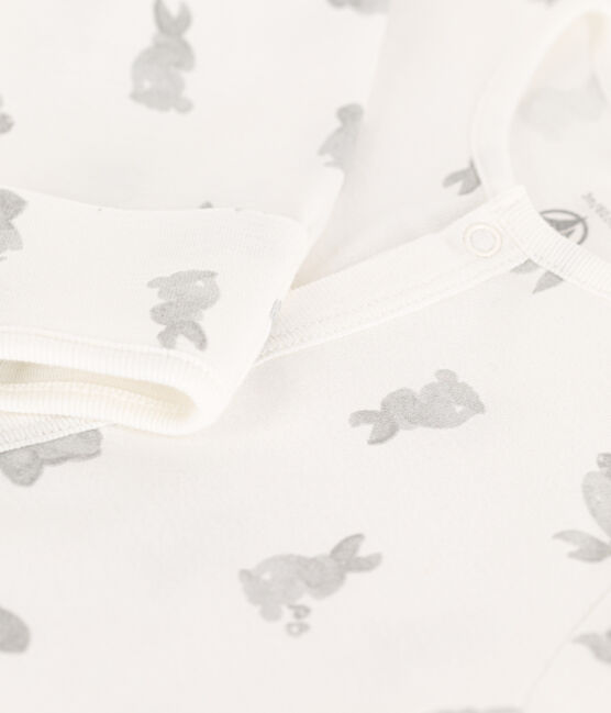 Cotton Jumpsuit/Sleeping Bag MARSHMALLOW white/GRIS grey