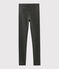 Girls' Jersey Leggings CAPECOD grey/OR yellow
