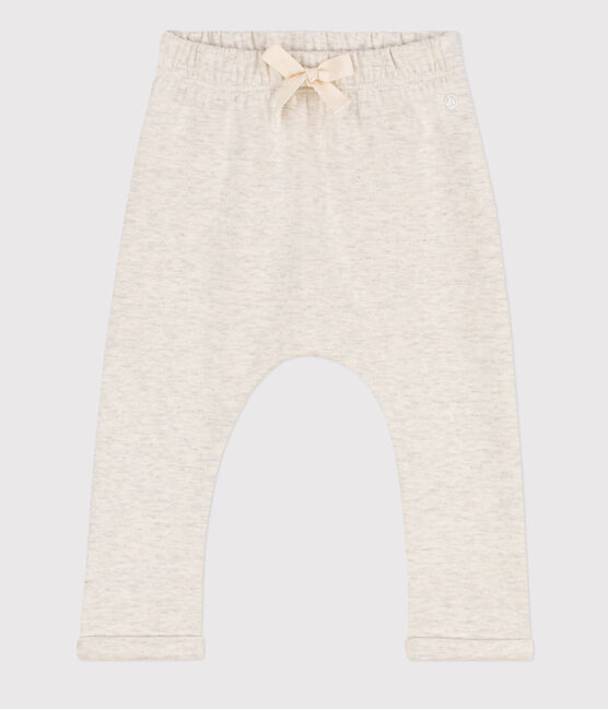 Babies' Thick Jersey Trousers MONTELIMAR CHINE beige