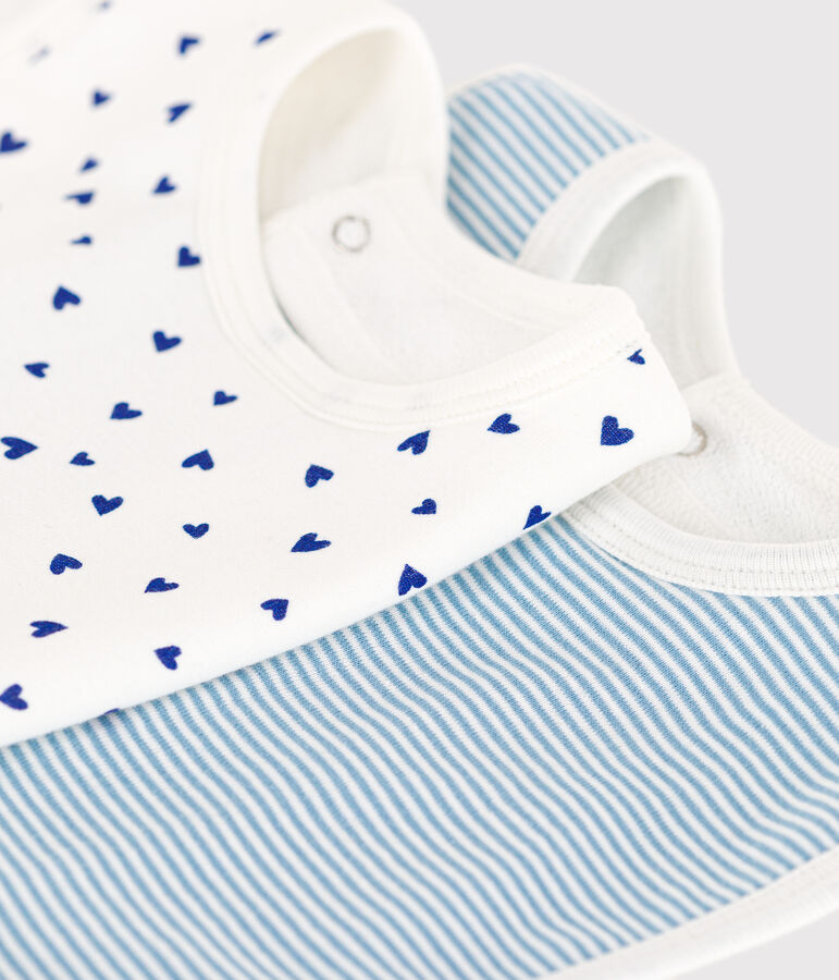 PACK OF 2 COTTON BABY BIBS multicolor