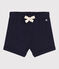 Babies' Plain Slub Jersey Shorts SMOKING blue