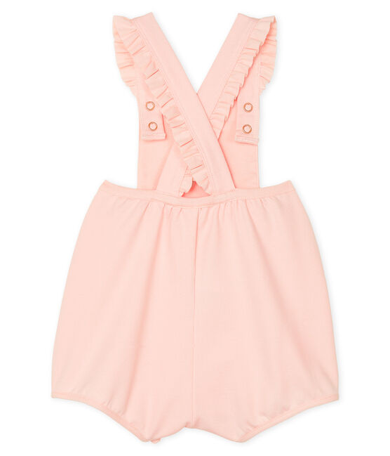 Baby Girls' Short Fleece Dungarees MINOIS pink