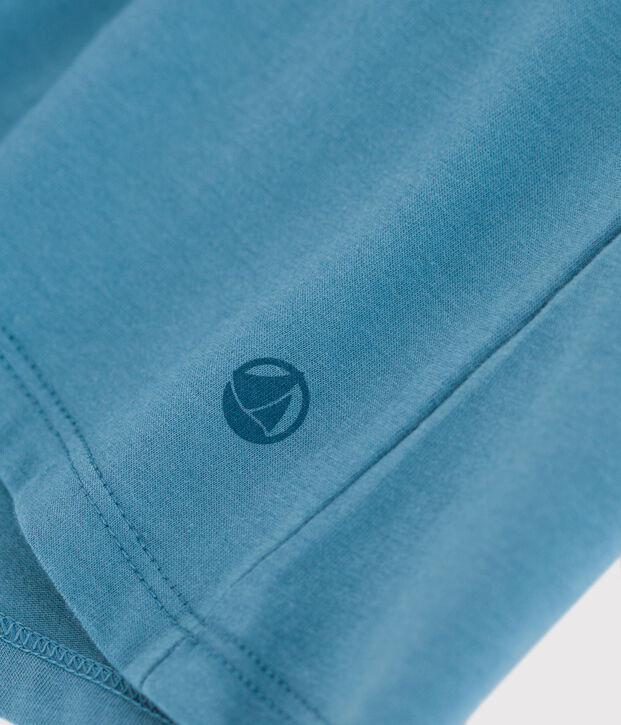 Women's Straight V-Neck Cotton T-Shirt blue