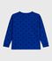 Children's long-sleeved printed cotton T-shirt OLYMPIC+SOIR blue