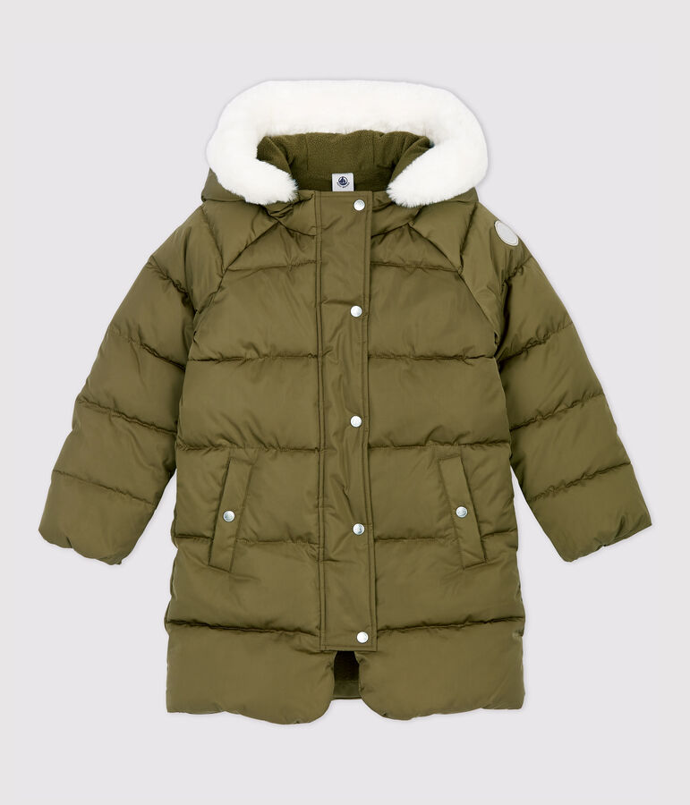 Girls' Long Coat green