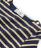 Girl's Long-sleeved Sailor Top SMOKING blue/BRINDILLE BRILLANT brown