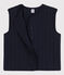 Women's Snuggly Sleeveless Cardigan SMOKING blue