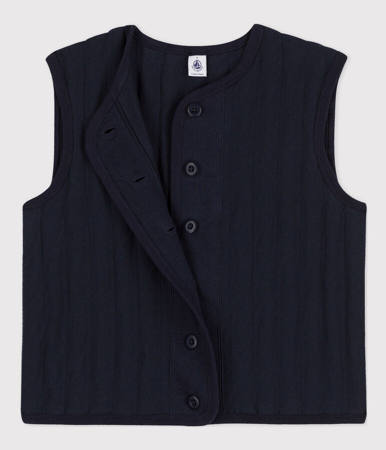 Women's Snuggly Sleeveless Cardigan blue