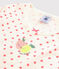 Girls' Pink Spotty Fine Cotton Nightdress MARSHMALLOW white/GRETEL pink