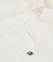 Children's short-sleeved cotton and linen shirt white