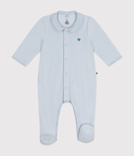 Babies' velour pyjamas GOMME blue
