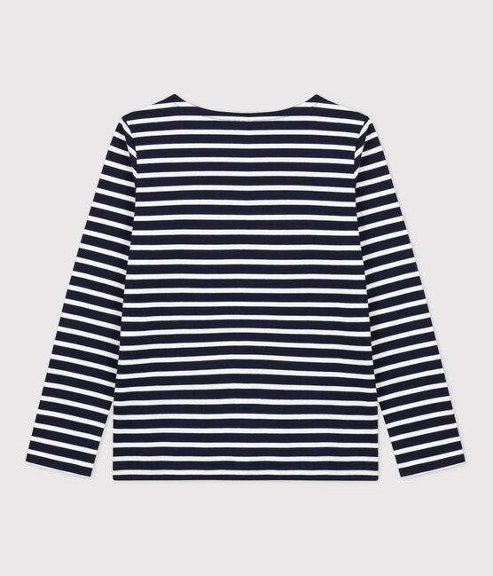 Women's Breton Cotton Top SMOKING blue/MARSHMALLOW white