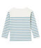 Boys' breton Top MARSHMALLOW white/FONTAINE blue