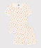 Girls' Orangette Themed Cotton Short Pyjamas MARSHMALLOW white/MULTICO white