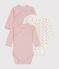 Babies' Long-Sleeved Wrapover Cotton Bodysuits - 3-Pack variante 2