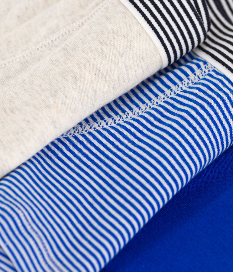 Boys' Cotton Petit Bateau Boxer Shorts - 3-Pack multicolor