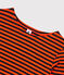Women's Breton Stripe Cotton T-Shirt SMOKING blue/CAROTTE
