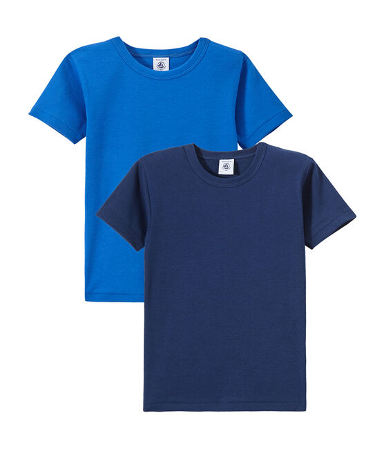 Set of 2 boy's short-sleeved t-shirts LOT white