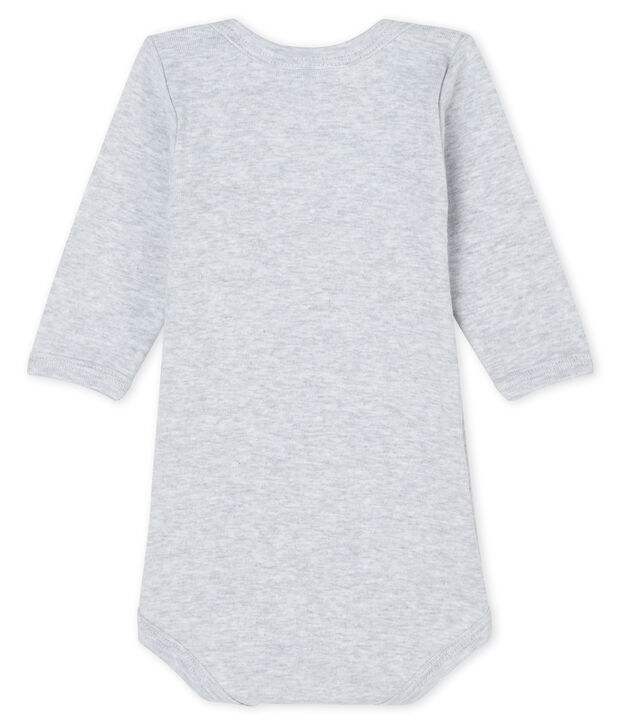 Baby boys-girls' long-sleeved bodysuit grey