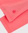 Women's long sleeved plain cotton T-shirt FLAMAND pink