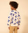Children's unisex printed fleece sweatshirt AVALANCHE white/NEWBLEU