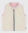 Baby's reversible sleeveless puffer jacket JOLI pink/MILK