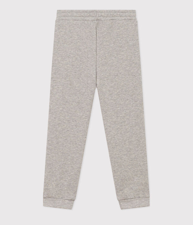 Girls' fleece jogging bottoms grey